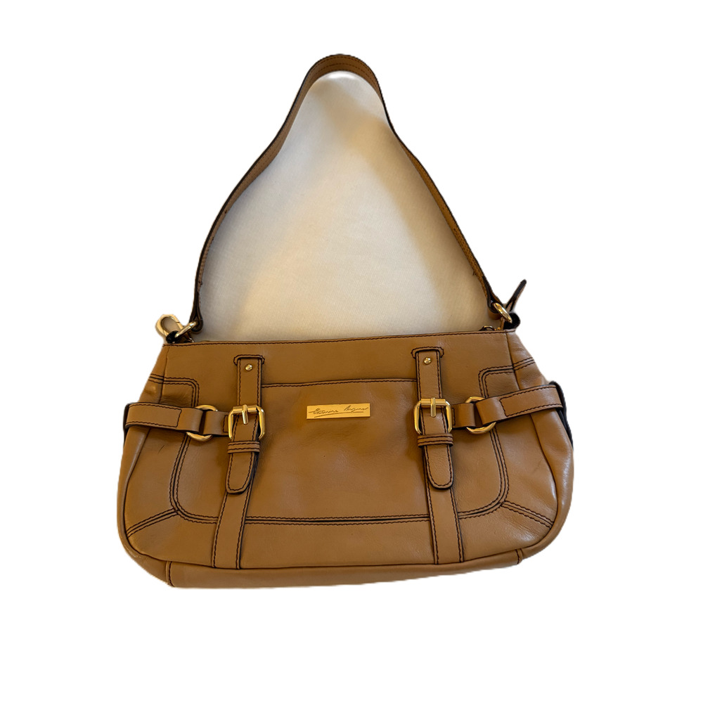 Etienne Aigner Leather Purse Boho Hobo Bag Classic Satchel Vintage Y2K Buckle